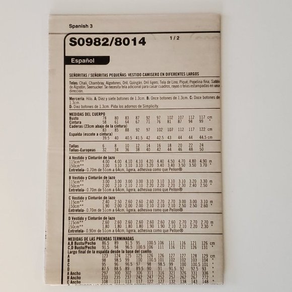 Simplicity Misses Miss Shirt Dress Sewing Pattern - Picture 8 of 10